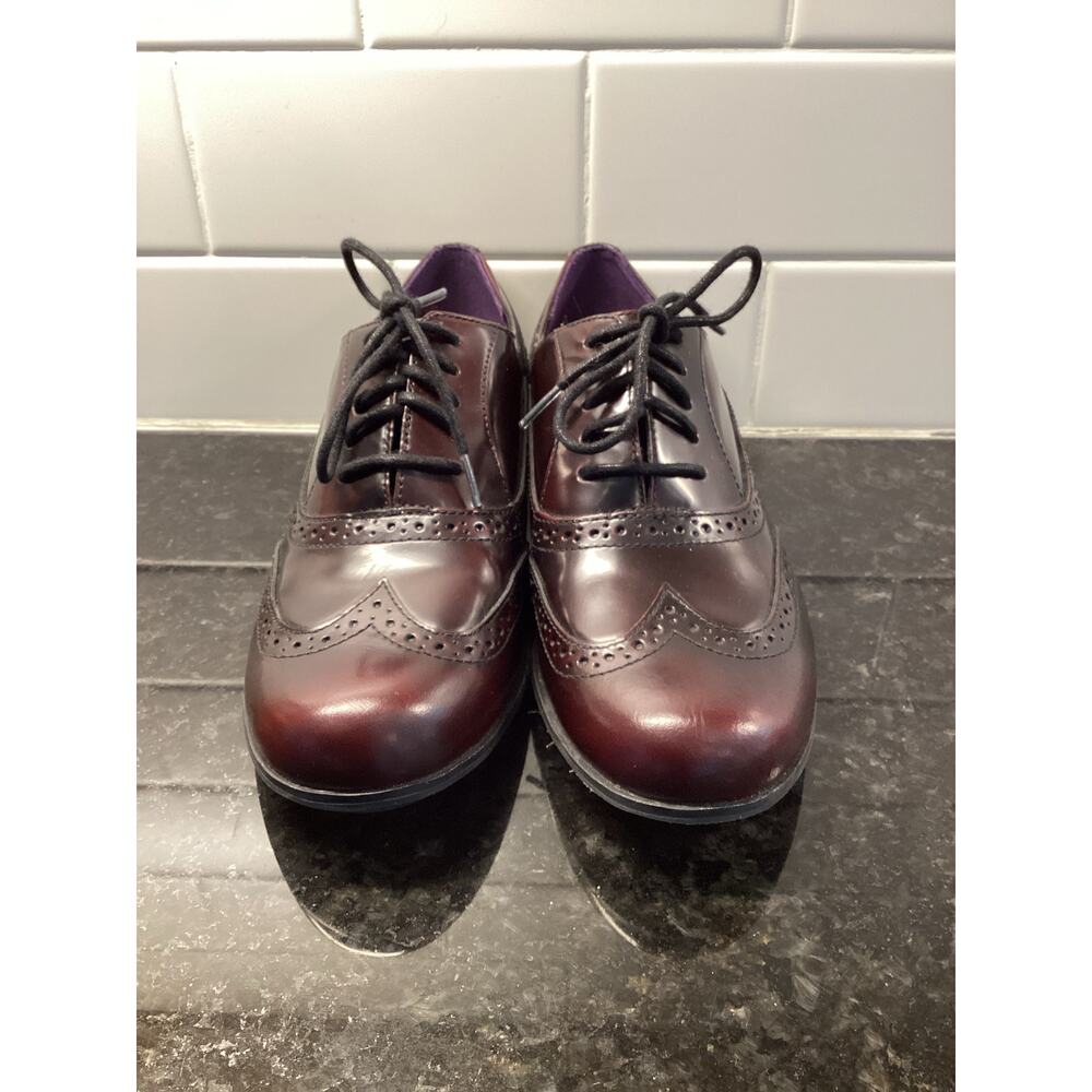 Clarks Brown Burgundy Hamble Oak‎ Oxfords Women's Size 6 - Picture 2 of 9